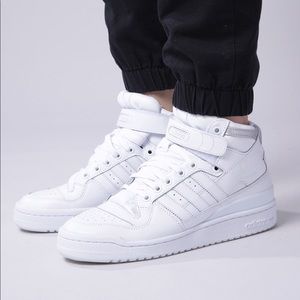 adidas forum mid refined white